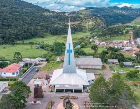Vista aérea Igreja Matriz Bom Jardim da Serra