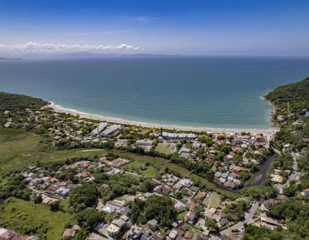 Vista Aérea Praia da Lagoinha da Ponta das Canas, Cachoeira do Bom Jesus, Florianópolis - SC